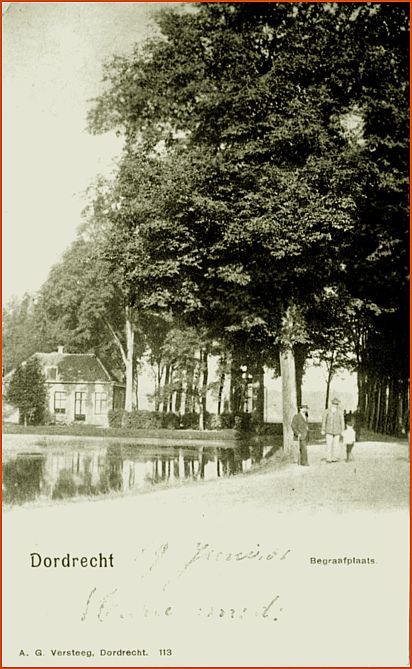 Dubbeldamseweg (Zuid), entree begraafplaats, vóór 19 juni 1901