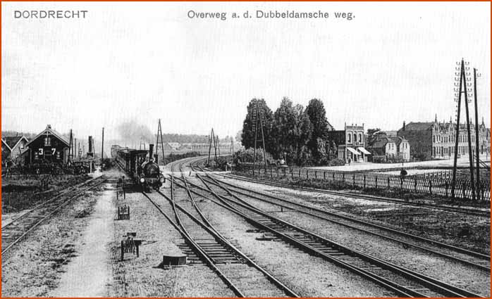 Dubbeldamseweg, 1910, station & overweg