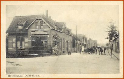 - Dubbeldamscheweg (Z) - Hoofdstraat Dubbeldam, na 1910 -