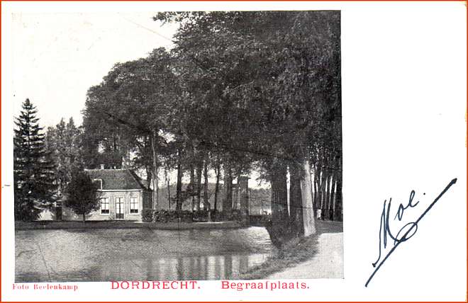 Dubbeldamseweg, begraafplaats, ca1906.