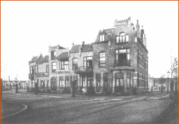 Dubbeldamseweg, kruising Willemstraat, ca1909.