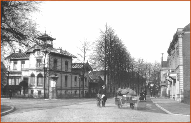 Dubbeldamseweg, kruising Burg. de Raadtsingel, ca. 1915.