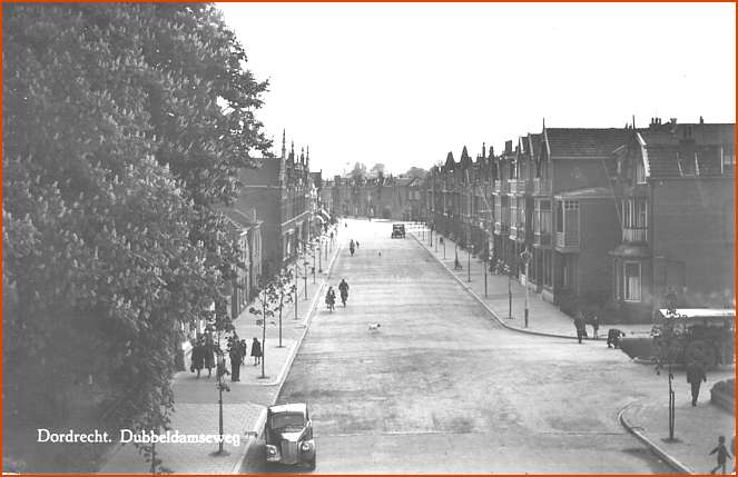 Dubbeldamseweg Zuid, vóór 1950.