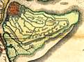Kaart van het eiland van Dordrecht van Balthasar Florisz. van Berckenrode en Henricus Hondius, 1629